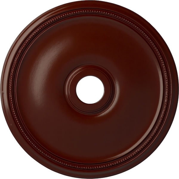 Ekena Millwork Theia Ceiling Medallion (Fits Canopies up to 6 3/4"), 24"OD x 3 5/8"ID x 1 3/4"P, Brushed Mahogany CM24THBMF - main